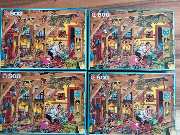 3x Jan van Haasteren - De Vrijgezel - 500 stukjes, Hobby en Vrije tijd, Denksport en Puzzels, Gebruikt, Legpuzzel, 500 t/m 1500 stukjes