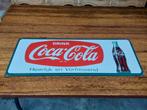 Emaille Reclamebord Coca Cola 80x30 1960, Ophalen of Verzenden, Zo goed als nieuw, Reclamebord