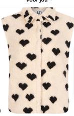 Lofty Manner Gilet Teddy Hartjes Wolwit/Ecru L, Maat 42/44 (L), Nieuw, Ophalen of Verzenden, Wit