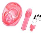 Nieuwe vol gezicht snorkel en masker roze maat XS, Ophalen of Verzenden, Nieuw, Snorkelmasker