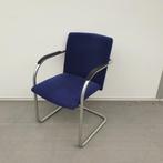 Lande vergaderstoelen - blauwe stof, Huis en Inrichting, Stoelen, Gebruikt