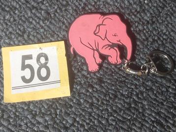 Delirium Tremens Sleutelhanger Roze Olifant beschikbaar voor biedingen
