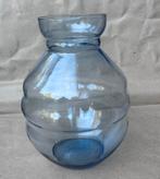 Vaas blauw Copier Leerdam, Antiek en Kunst, Antiek | Glas en Kristal, Ophalen of Verzenden
