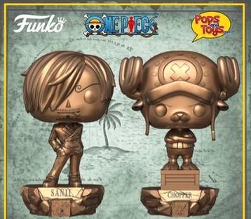 Set a 2 stuks Sanji & Tony Tony Chopper Bronze Statue One Pi beschikbaar voor biedingen