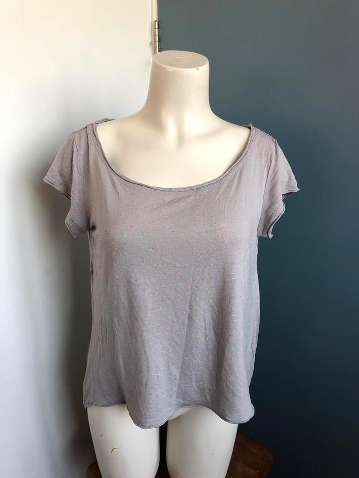 Soft rebels m grijze top neon spikkels dorthe t-shirt, Kleding | Dames, Tops, Zo goed als nieuw, Maat 38/40 (M), Grijs, Korte mouw