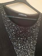 Sprankel shirt glittertjes op zwart maat M, Maat 38/40 (M), Zwart, Ophalen of Verzenden, Patrizia Dini
