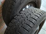 4x100 Stalen Velgen met Winterbanden, Ophalen, Gebruikt