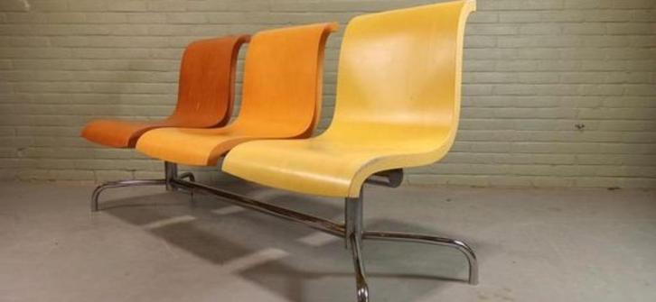 Design bank, Gerard van den Berg, Lensvelt for ABN Amro, Huis en Inrichting, Woonaccessoires | Overige, Gebruikt, Ophalen