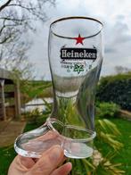Heineken glas in de vorm van een laars, Verzamelen, Heineken, Glas of Glazen, Ophalen of Verzenden, Zo goed als nieuw