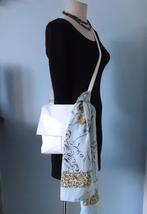 Vera Pelle. Leren schoudertas. Ivoorwit., Ophalen of Verzenden, Zo goed als nieuw, Wit, Schoudertasje