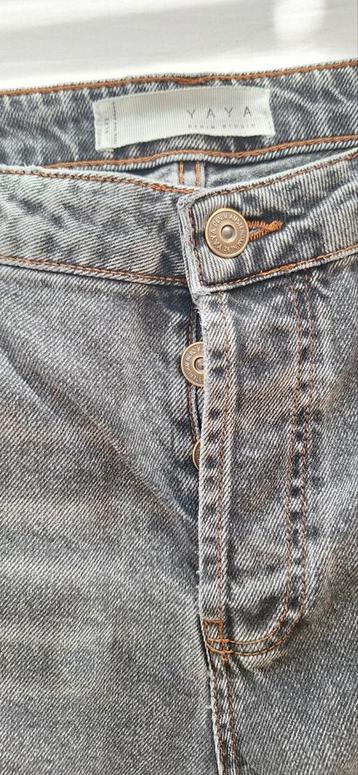 Yaya Jeans Maat 42/44 Donkergrijs/Zwart beschikbaar voor biedingen