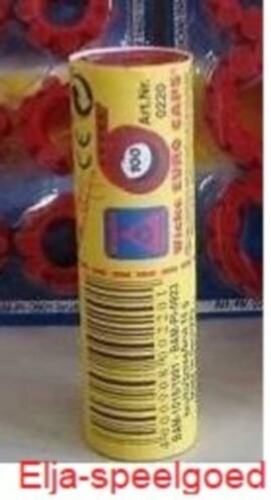 Papieren klappertjes 12 rollen van 100 schots, Kinderen en Baby's, Overige Kinderen en Baby's, Nieuw, Ophalen of Verzenden