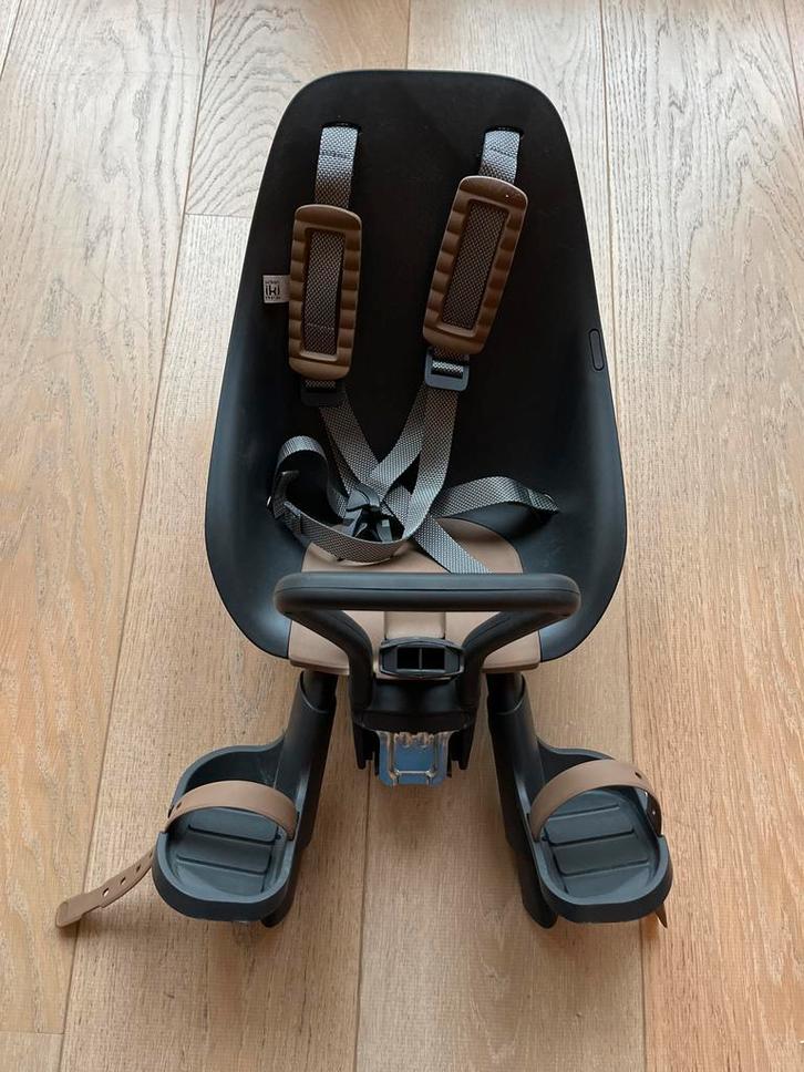 Urban Iki Voorzitje met Windscherm, Fietsen en Brommers, Fietsaccessoires | Fietsstoeltjes, Gebruikt, Voorzitje, 9 t/m 18 kg, Voetsteuntjes