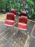 Vintage galvanitas school stoelen 4 stuks, Huis en Inrichting, Stoelen, Ophalen