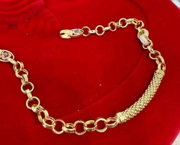 Pracjtige 14 kt gouden armband beschikbaar voor biedingen