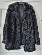Mooie zwarte Persianer Astrskan bontjas mt 38, 40 kleine 42, Ophalen of Verzenden, Zo goed als nieuw, Maat 38/40 (M), Zwart