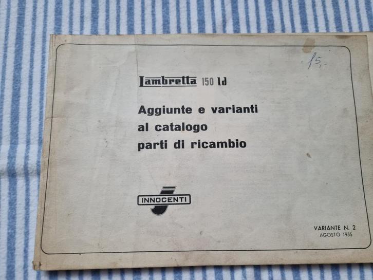 Lambretta 150 LD, Motoren, Handleidingen en Instructieboekjes, Overige merken, Ophalen of Verzenden