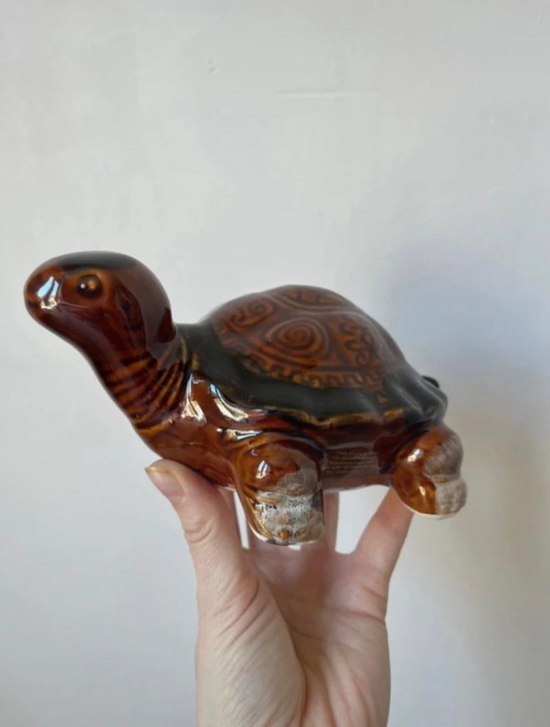 Vintage keramieken schildpad, 17,5x12,5cm. Boho bohemian, Verzamelen, Verzenden, Gebruikt, Dier