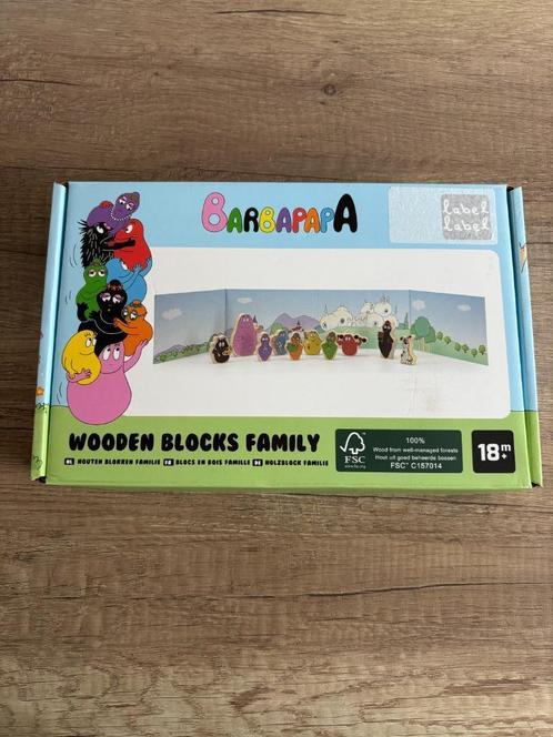barbapapa wooden blocks family - nieuw, Kinderen en Baby's, Speelgoed | Houten speelgoed, Nieuw, Overige typen, Ophalen of Verzenden