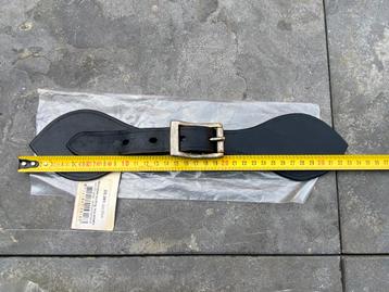 Nieuwe Leren Deken Sluitingen / Gespendeerd/ 3 stuks / zwart beschikbaar voor biedingen