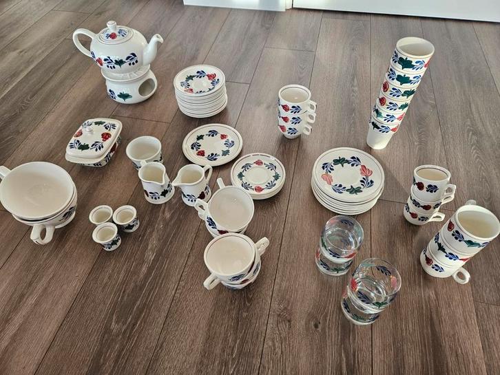 Boerenbont, Huis en Inrichting, Keuken | Servies, Gebruikt, Kop(pen) en/of Schotel(s), Boerenbont, Aardewerk, Ophalen of Verzenden
