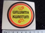 sticker kwantum logo vintage, Verzamelen, Verzenden, Zo goed als nieuw, Winkel of Supermarkt