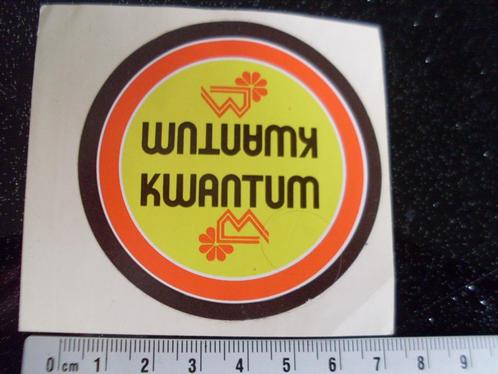 sticker kwantum logo vintage, Verzamelen, Stickers, Zo goed als nieuw, Winkel of Supermarkt, Verzenden