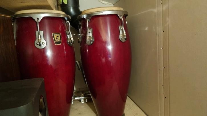 Sonor Latino Conga's - incl. standaard, Muziek en Instrumenten, Percussie, Gebruikt, Trommel, Ophalen