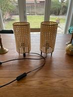 2 Bedlampjes Zo Goed Als Nieuw, Huis en Inrichting, Lampen | Tafellampen, Ophalen, Zo goed als nieuw, Overige materialen, Minder dan 50 cm