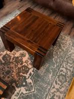 Salontafels zwaar hout, Huis en Inrichting, Tafels | Salontafels, Ophalen, Gebruikt, Vierkant, 50 tot 100 cm