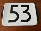 Emaille huisnr Plaatje, Antiek en Kunst, Antiek | Emaille, Ophalen