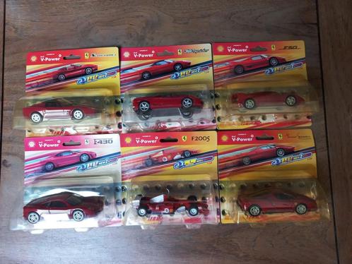 Hot Wheels Ferrari's Shell V-power 1/38 complete set, Hobby en Vrije tijd, Modelauto's | 1:43, Nieuw, Auto, Overige merken, Ophalen of Verzenden