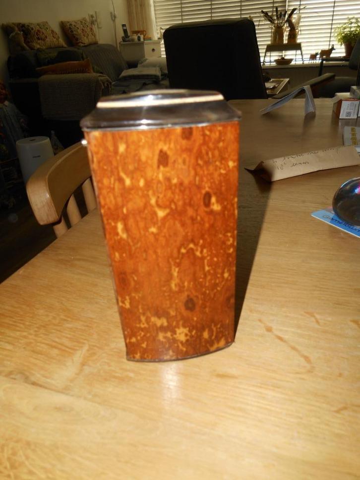 Antieke schildpad sigaren koker met paarlemoer rond 1920, Verzamelen, Rookartikelen, Aanstekers en Luciferdoosjes, Gebruikt, (Water)pijp