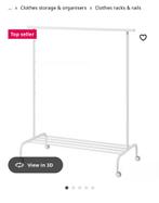 2 x clothing rack (RIGGA) + hanging storage (SKUBB & STUK), Ophalen, Zo goed als nieuw