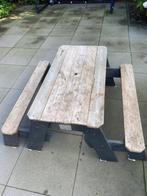 Picknicktafel met zandbak voor kinderen, Gebruikt, Rechthoekig, Hout, Ophalen