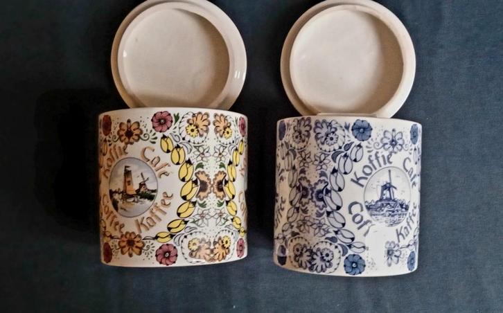 Vintage Delft Polychrome Koffiepotten, Antiek en Kunst, Antiek | Keramiek en Aardewerk, Ophalen of Verzenden