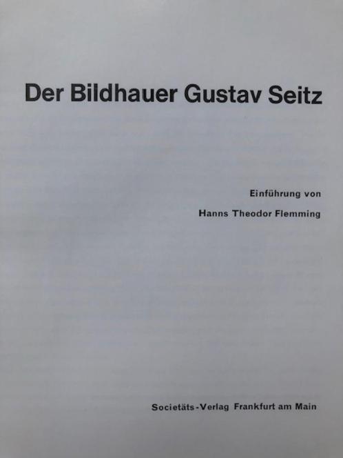Gustav Seitz   Boek   Kunstboek, Boeken, Kunst en Cultuur | Beeldend, Zo goed als nieuw, Beeldhouwkunst, Ophalen of Verzenden