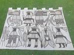 Vintage Afrikaans modderdoek, Ivoorkust, Ophalen of Verzenden