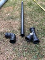 PVC Afvoerpijpen + Koppelstukken, Doe-het-zelf en Verbouw, Buizen en Afvoer, Afvoer, Gebruikt, Pvc, Ophalen of Verzenden