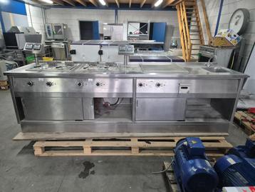 RVS 2X prof. dubbele friteuse frituurpan bakwand ( 098 ) beschikbaar voor biedingen