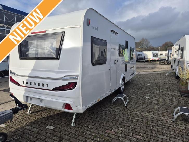 Tabbert Senara 550 E Aanbieding, Caravans en Kamperen, Caravans, Bedrijf, tot en met 4, 1250 - 1500 kg, Rondzit, Tabbert, 2 aparte bedden