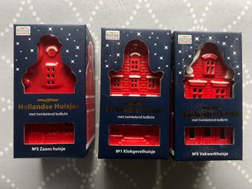 3 porseleinen huisjes nummer 1,3 en 5! Nieuw! beschikbaar voor biedingen