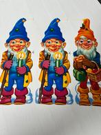 Poesieplaatjes kabouters vintage groot 3 st, Ophalen of Verzenden