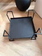 Decoratie dienblad zwart, Huis en Inrichting, Woonaccessoires | Dienbladen, Ophalen, Zo goed als nieuw, Rond, Hout