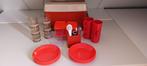 Vintage camping-/picknickservies in handige opbergbox., Ophalen of Verzenden, Gebruikt