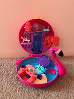 Polly pocket pocket world flamingo floaty compact speelset, Ophalen of Verzenden, Zo goed als nieuw, Meisje