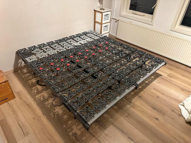 Bed met schotelbodem + Emma matras 180x210, Huis en Inrichting, Slaapkamer | Matrassen en Bedbodems, Gebruikt, Bedbodem, 180 cm