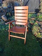 Tuinstoel Herlag mobel vintage, Tuin en Terras, Ophalen, Gebruikt, Hout, Verstelbaar