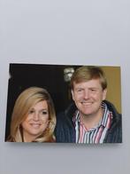 Prins Willem-Alexander en Prinses Maxima, Verzamelen, Koninklijk Huis en Royalty, Nieuw, Ophalen of Verzenden, Kaart, Foto of Prent