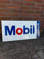 Mobil emaille bord thermo, Ophalen of Verzenden, Zo goed als nieuw, Reclamebord